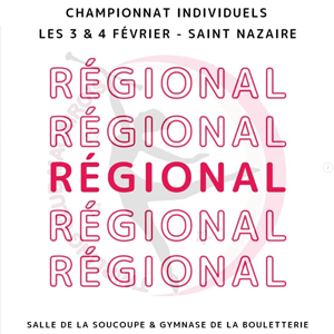 Affiche du Championnat Régional Individuels de Twirling du 03 et 04 fevrier 2024 à Saint Nazaire